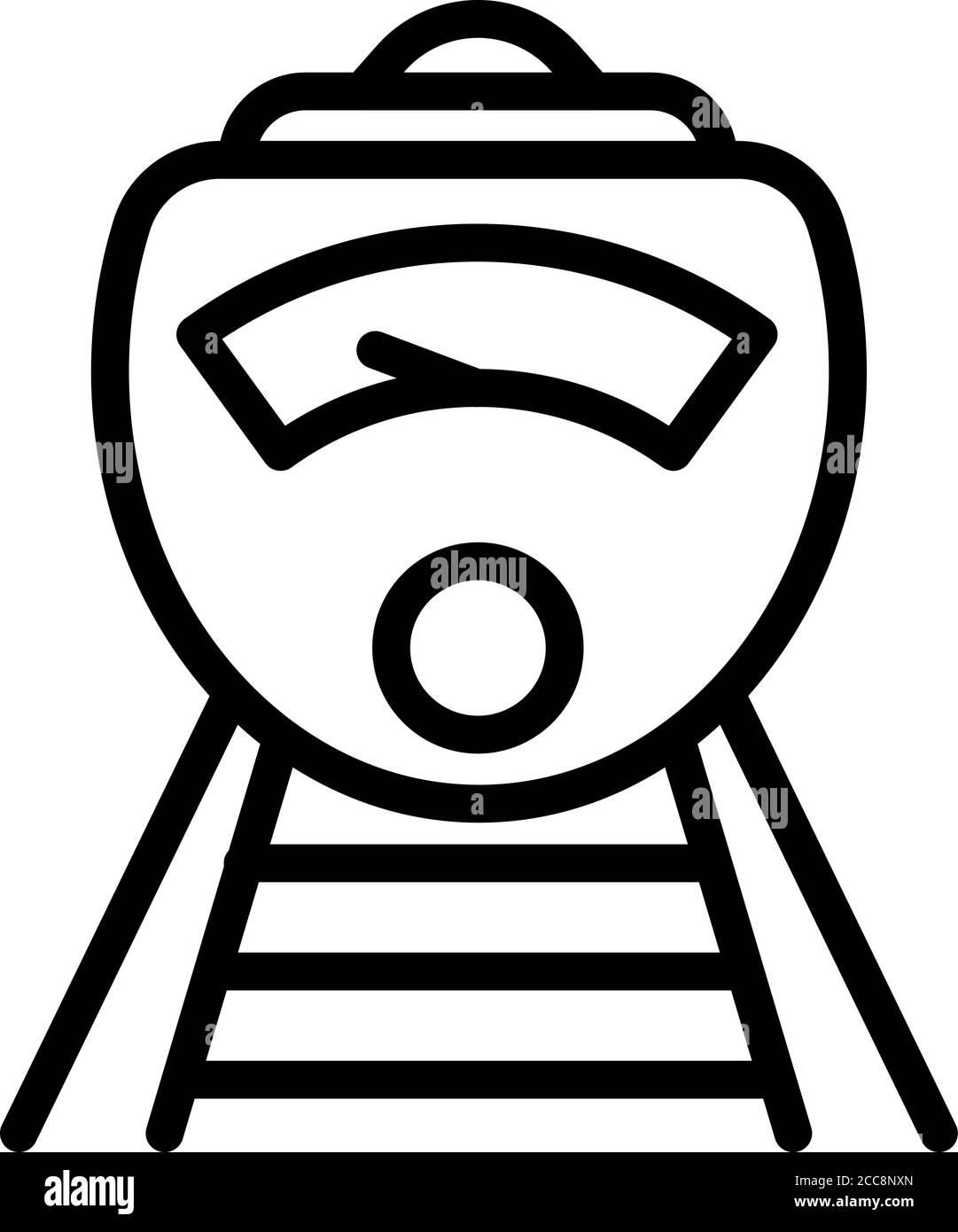 Electric train icon, outline style Stock Vector Image & Art - Alamy