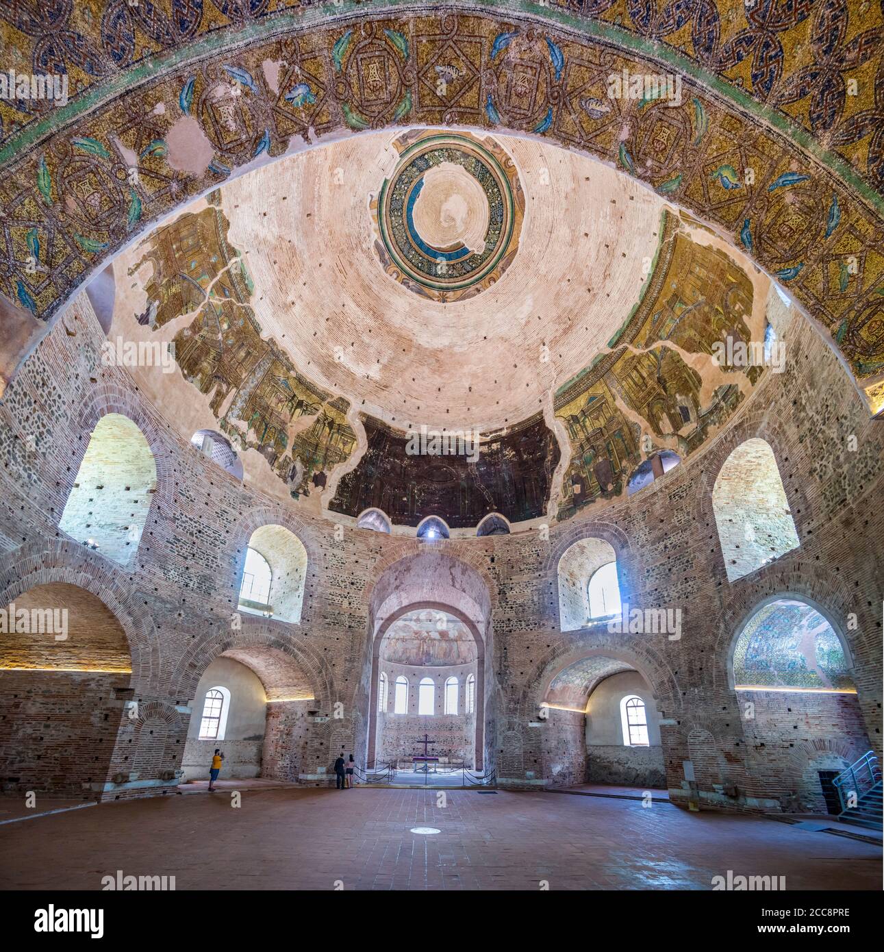 Interior of the, Roman, Rotunda of Galerius, built in 306 ad. by ...