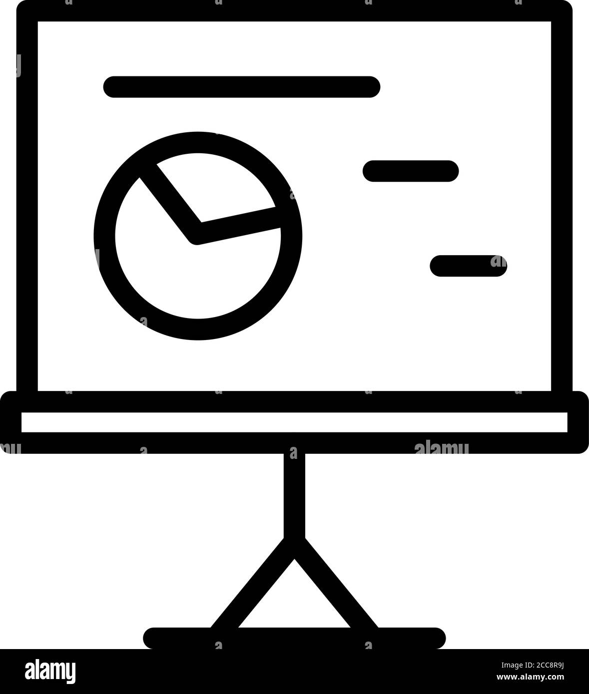 Report desk icon, outline style Stock Vector Image & Art - Alamy