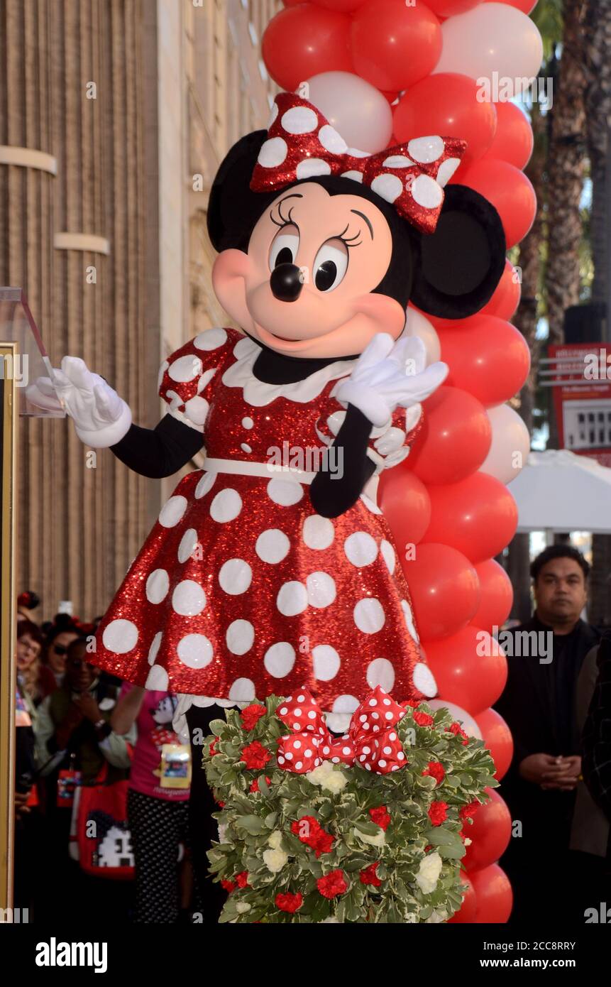 LOS ANGELES - JAN 22: Minnie Mouse at the Minnie Mouse Star Ceremony on ...