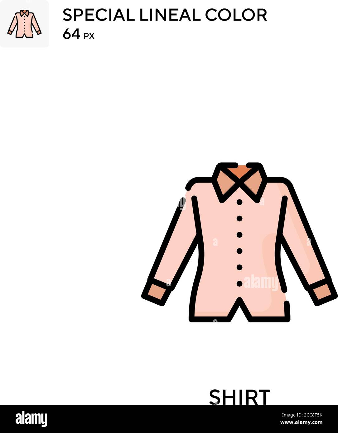 Shirt Special lineal color vector icon. Illustration symbol design ...