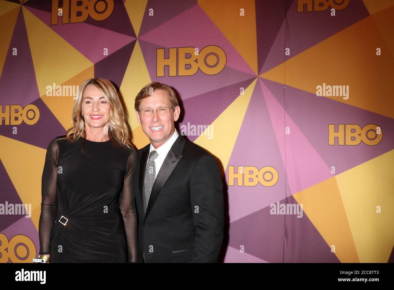LOS ANGELES - JAN 7: Nadia Comaneci, Bart Conner at the HBO Post Golden Glo...