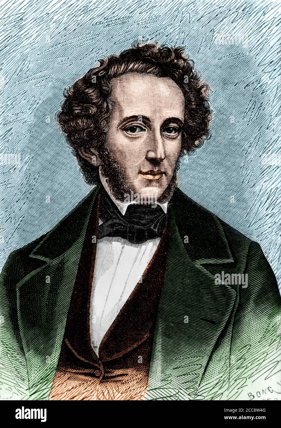 Felix Mendelssohn Bartholdy (1809-1847) Stock Photo