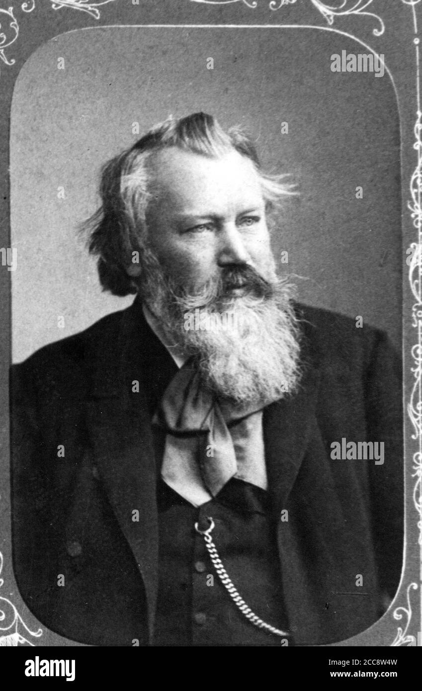 Portrait of Johannes Brahms Stock Photo