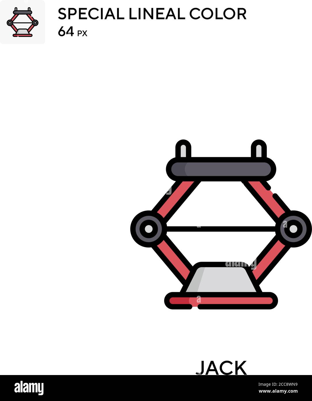 Jack Special lineal color vector icon. Illustration symbol design ...