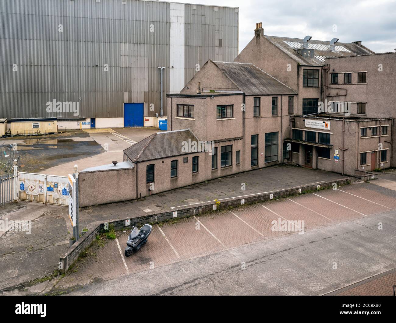 Burntisland Fabrications Ltd - BiFab, Burntisland, Fife, Scotland, UK. Stock Photo