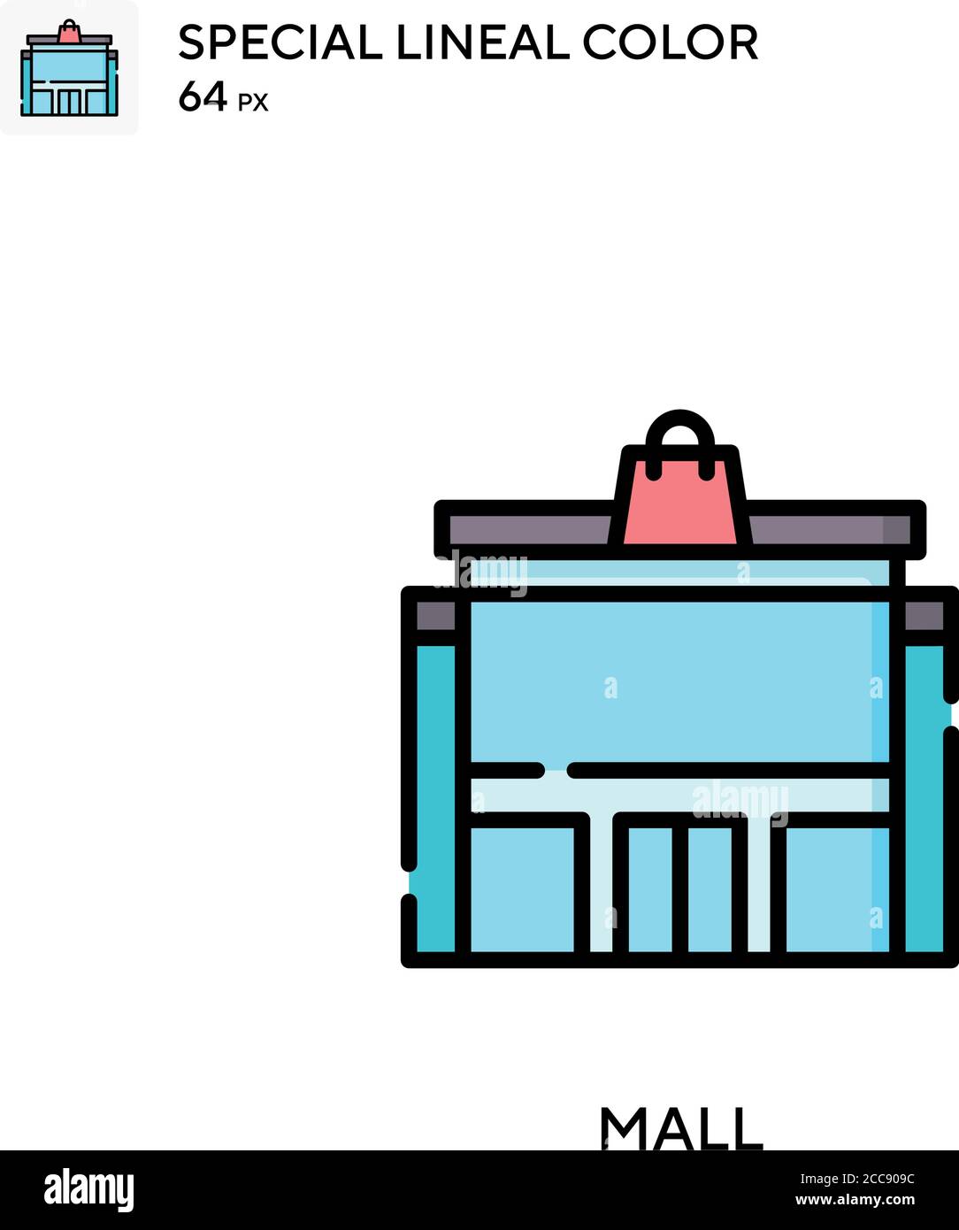 Mall Special lineal color vector icon. Illustration symbol design ...