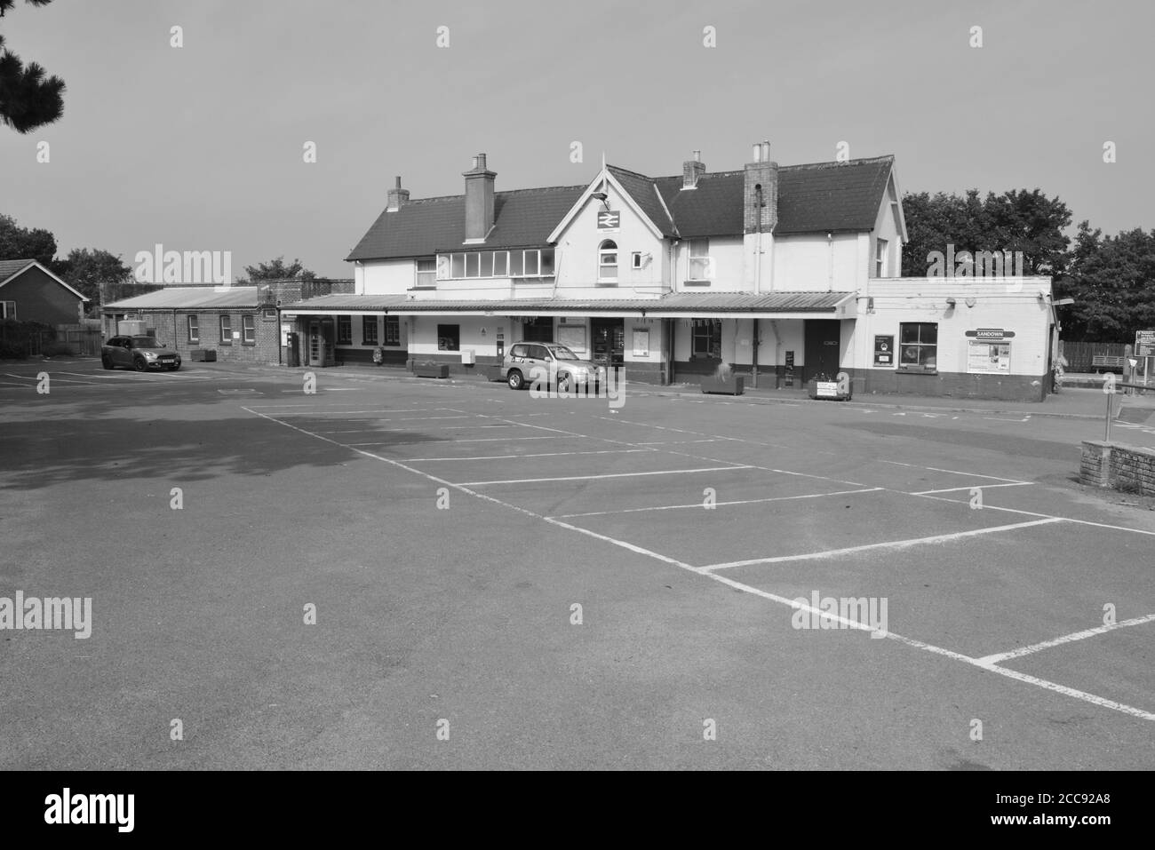 Sandown station on the Isle of Wight Stock Photo Alamy