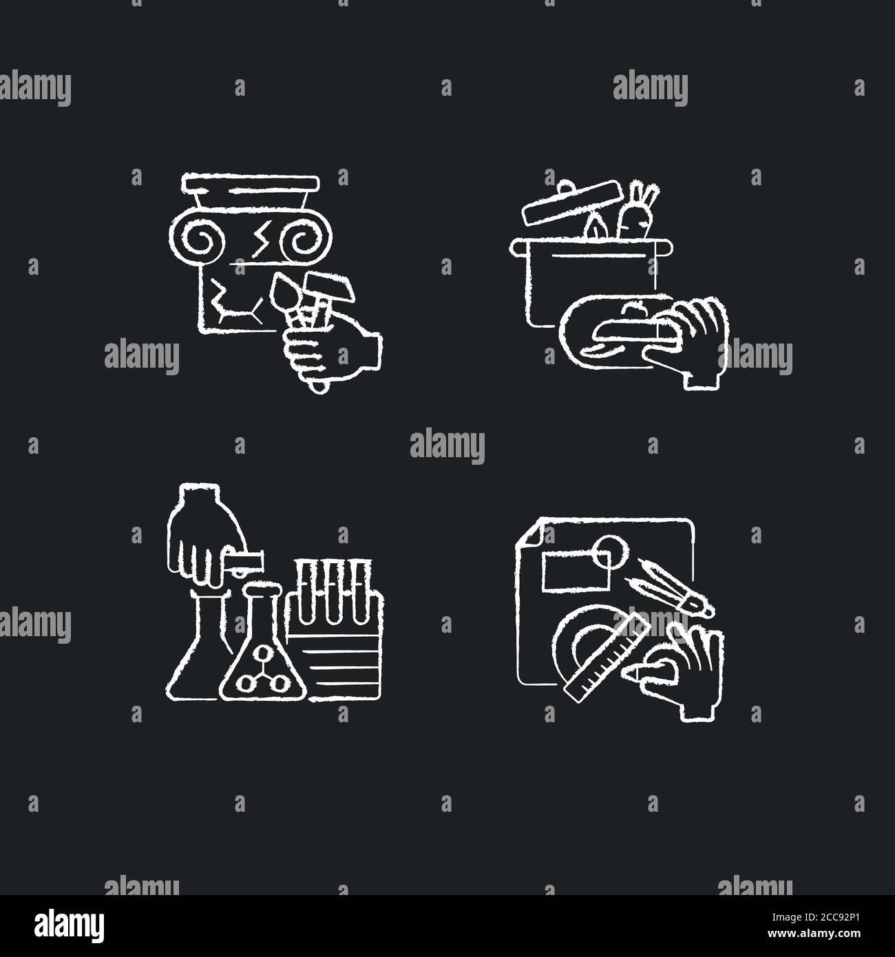 Handicraft laboratory Stock Vector Images - Alamy