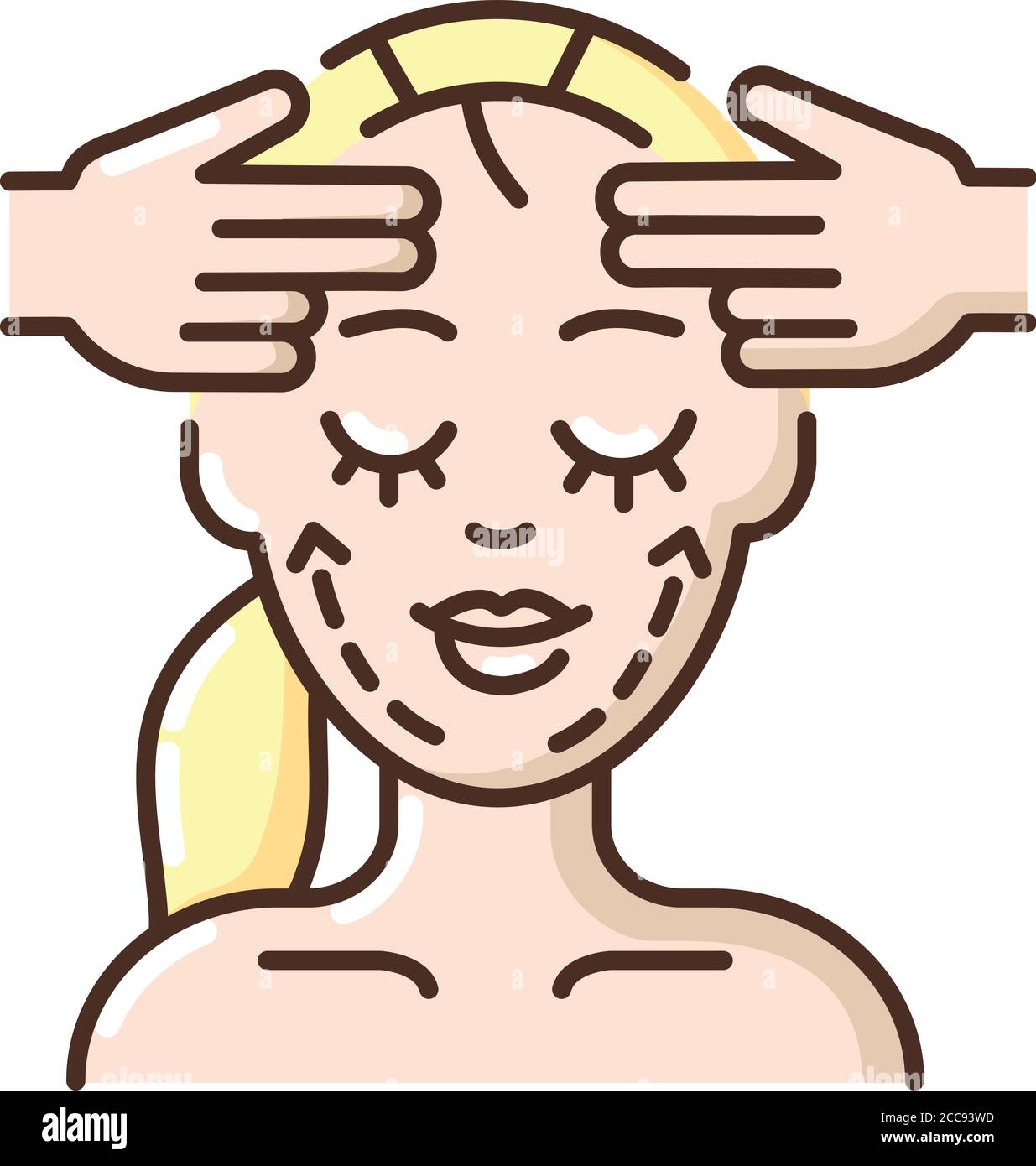 Face fitness RGB color icon Stock Vector Image & Art - Alamy