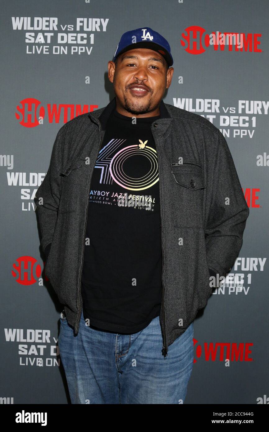 LOS ANGELES - DEC 1:  Omar Miller at the Heavyweight Championship Of The World Wilder vs. Fury - Arrivals at the Staples Center on December 1, 2018 in Los Angeles, CA Stock Photo