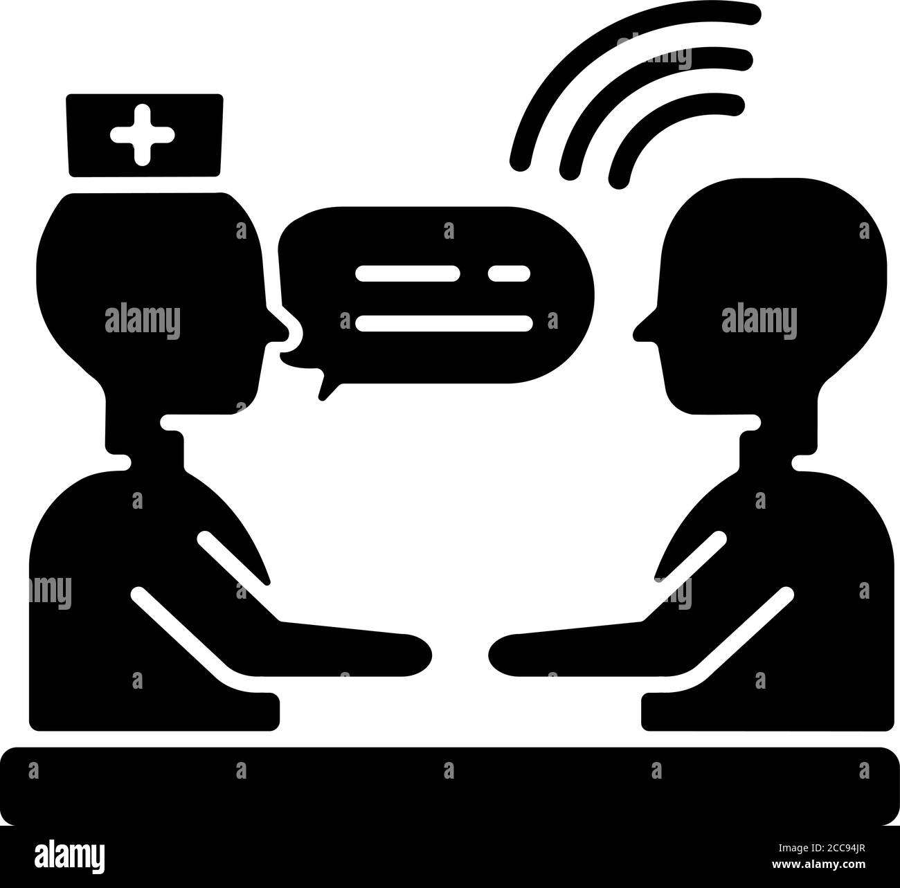 Black therapist patient Black and White Stock Photos & Images - Alamy