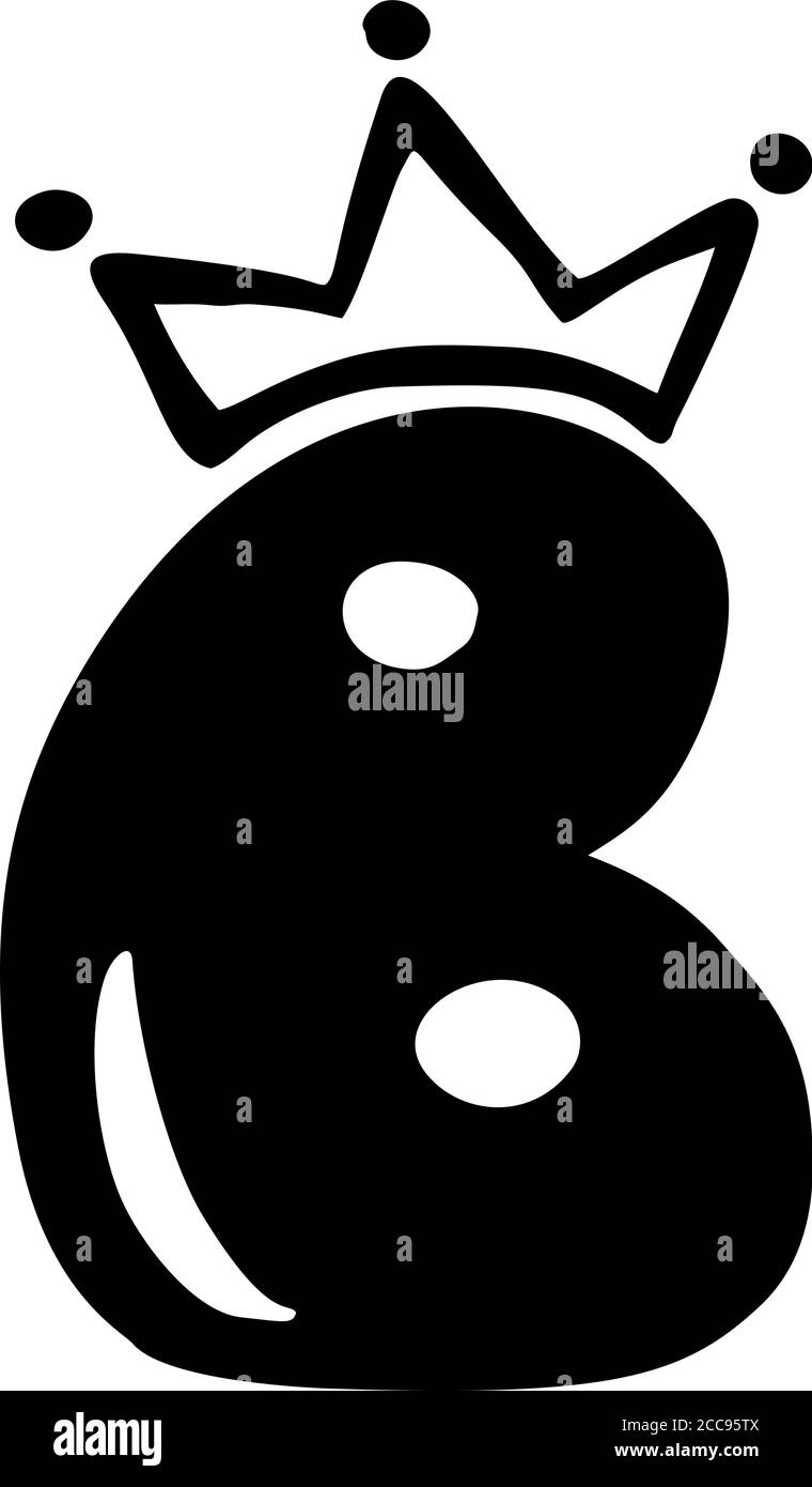 pix Princess Letter A With Crown https www alamy com vector vintage cute letter b with crown princess element logo valentine hand drawn alphabet sign for page decoration and design illustration for image368995786 html