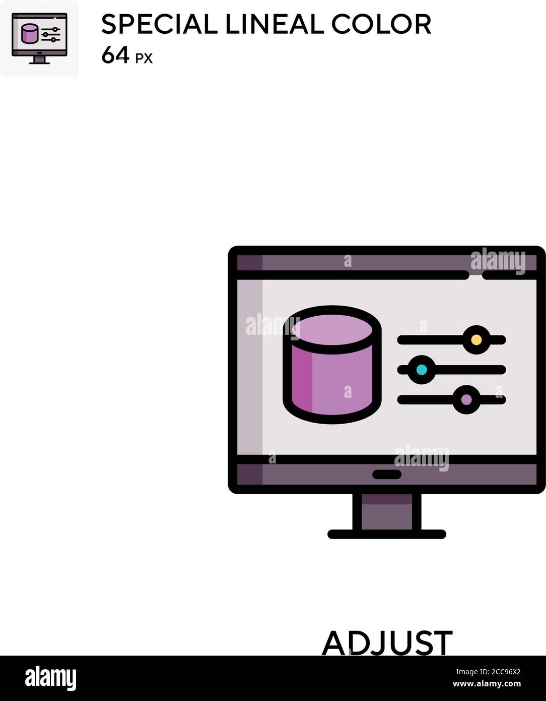 Adjust Special lineal color vector icon. Illustration symbol design ...