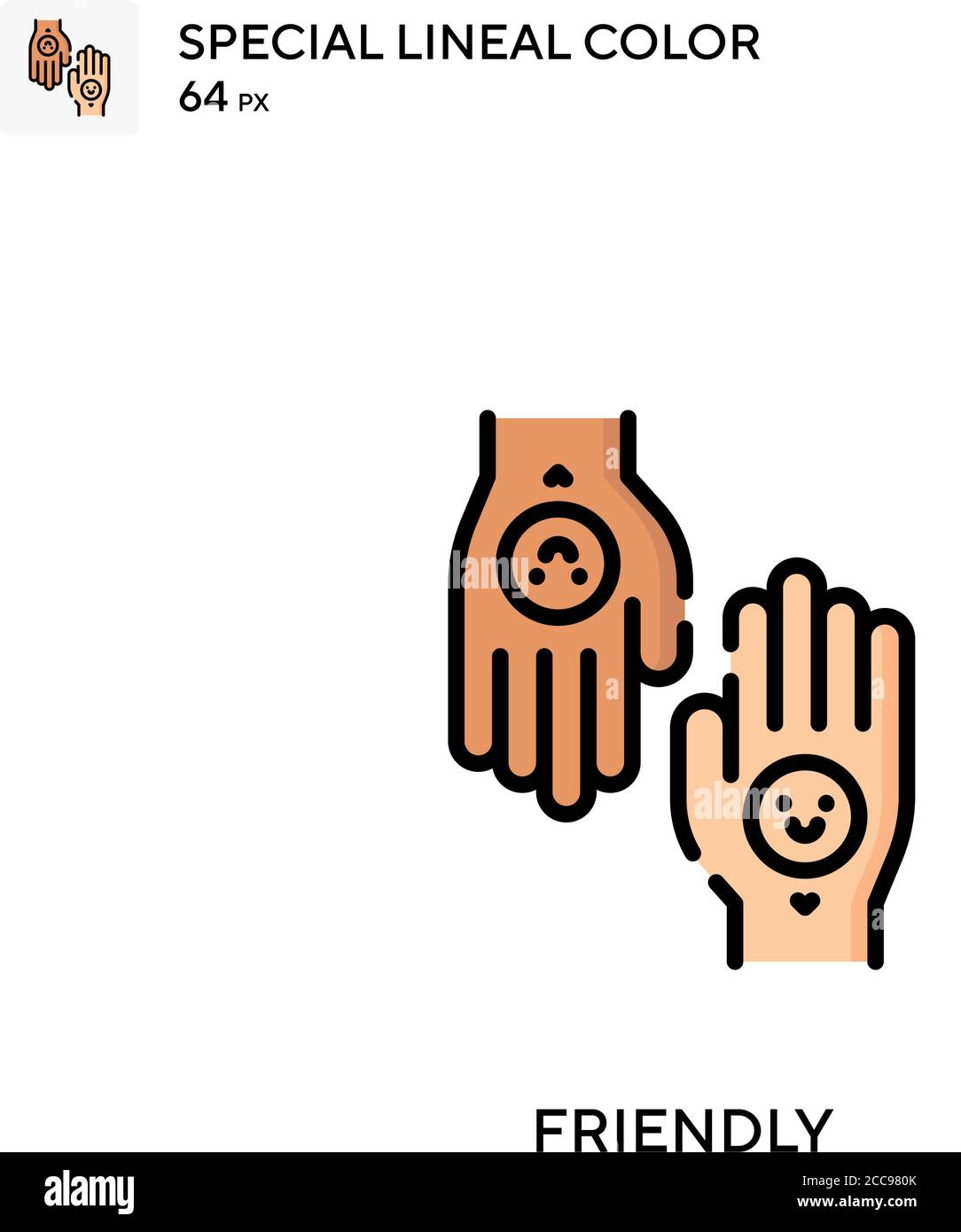 Friendly Special lineal color vector icon. Illustration symbol design ...
