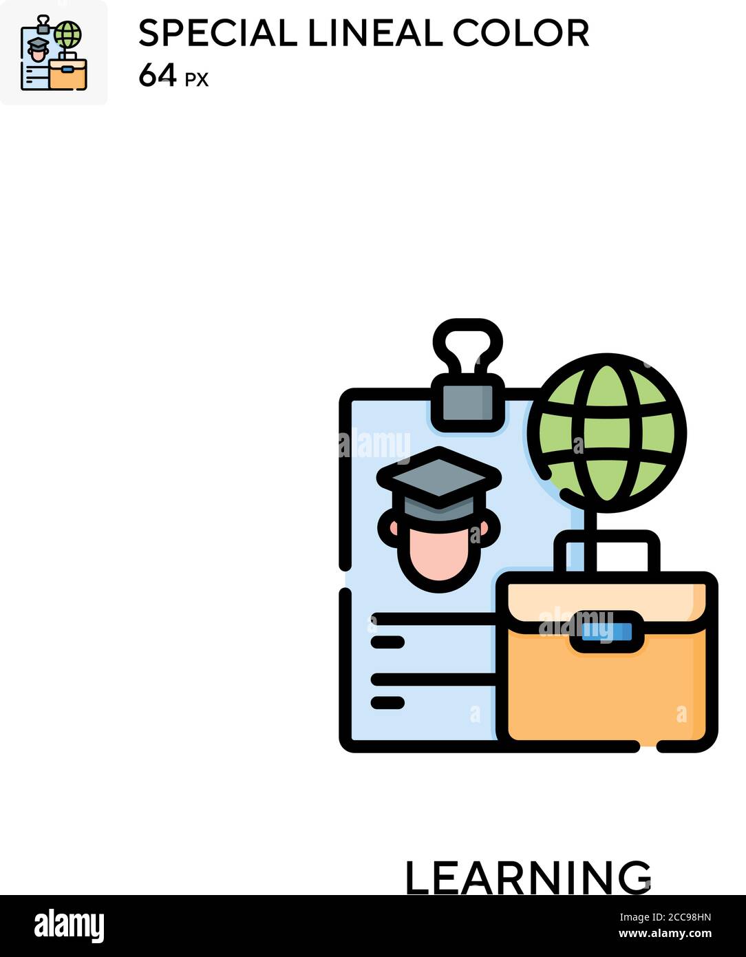 Learning Special lineal color vector icon. Illustration symbol design ...