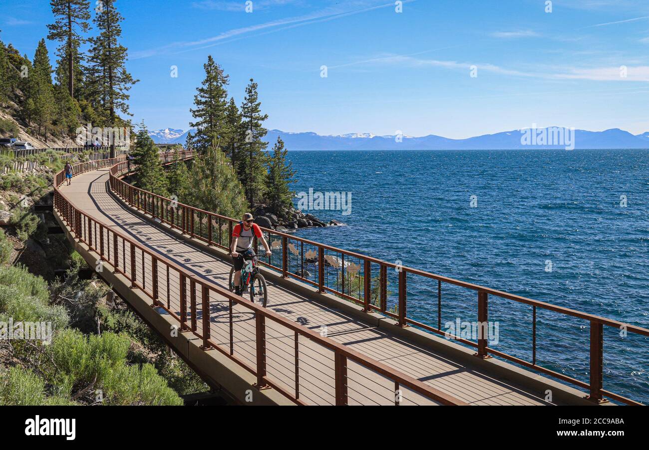 Best lake tahoe bike rides hi res stock photography and images Alamy