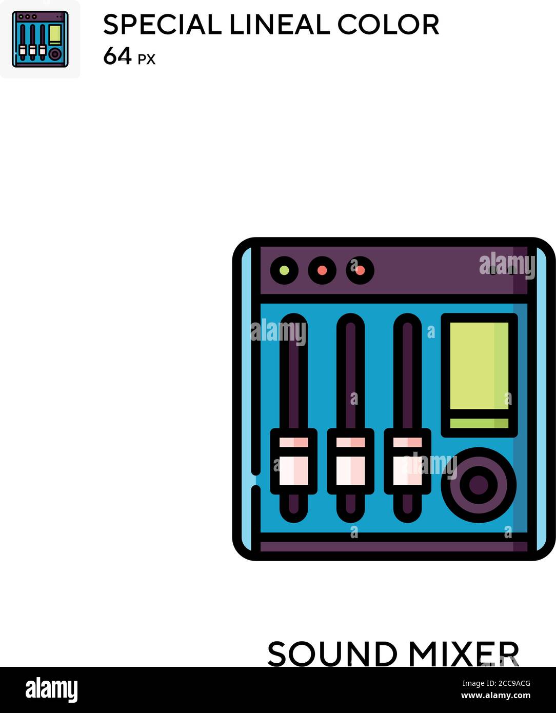 Sound Mixer Special Lineal Color Vector Icon Illustration Symbol Design Template For Web Mobile Ui Element Stock Vector Image Art Alamy