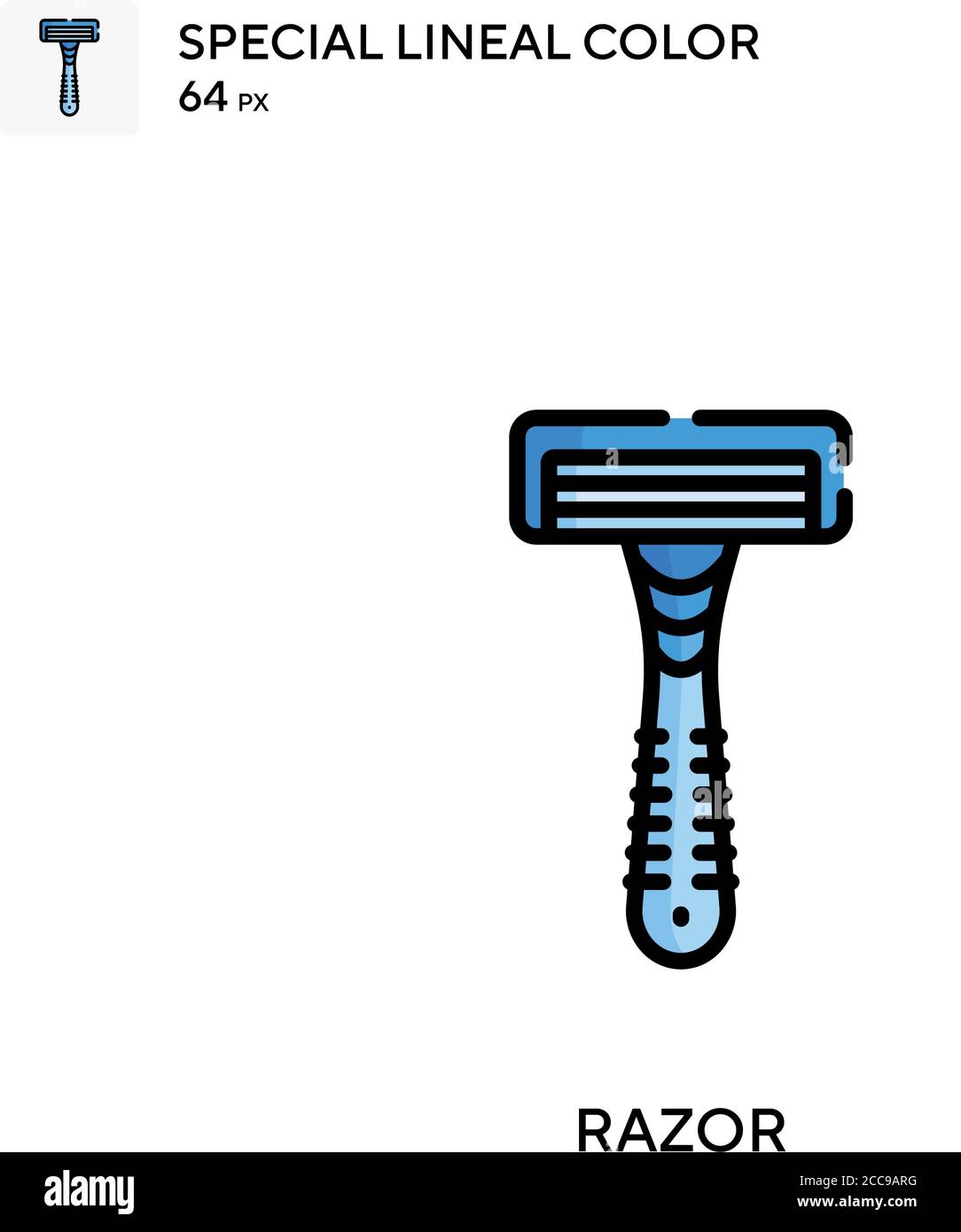 Razor Special lineal color vector icon. Illustration symbol design ...