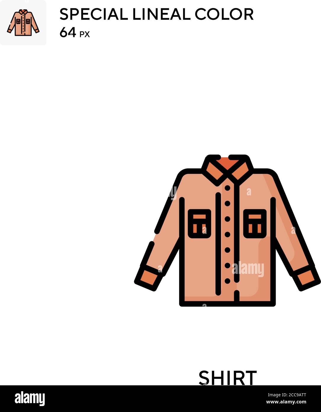 Shirt Special lineal color vector icon. Illustration symbol design ...