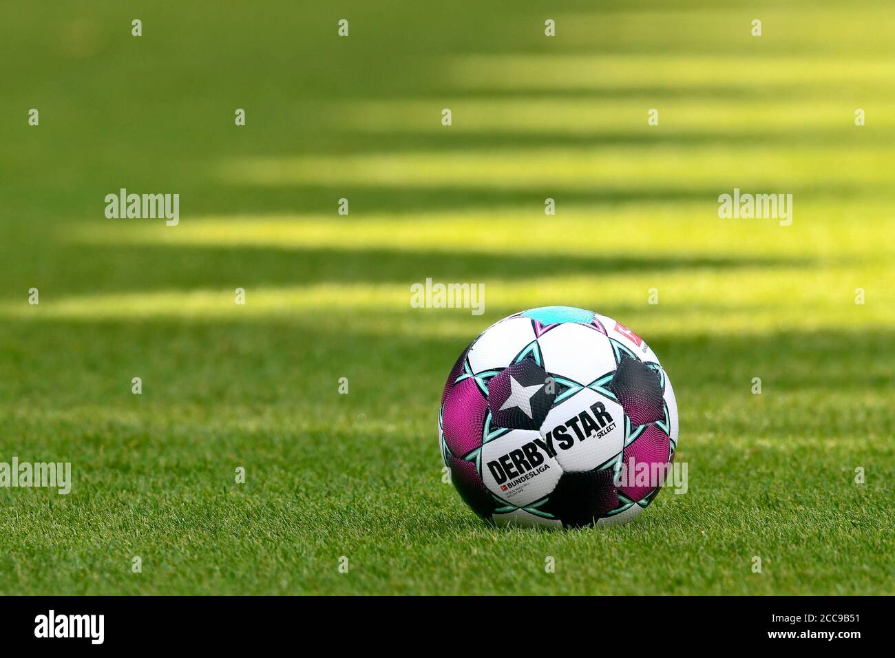 The official league ball from Derbystar for the german 1st Bundesliga. Stock Photo
