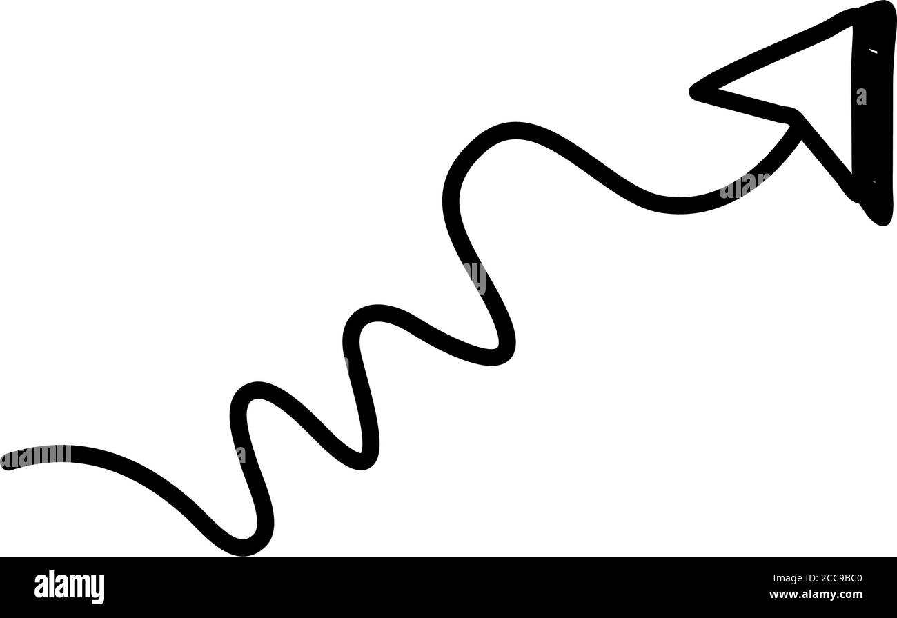 arrow thin direction right up line style icon vector illustration ...