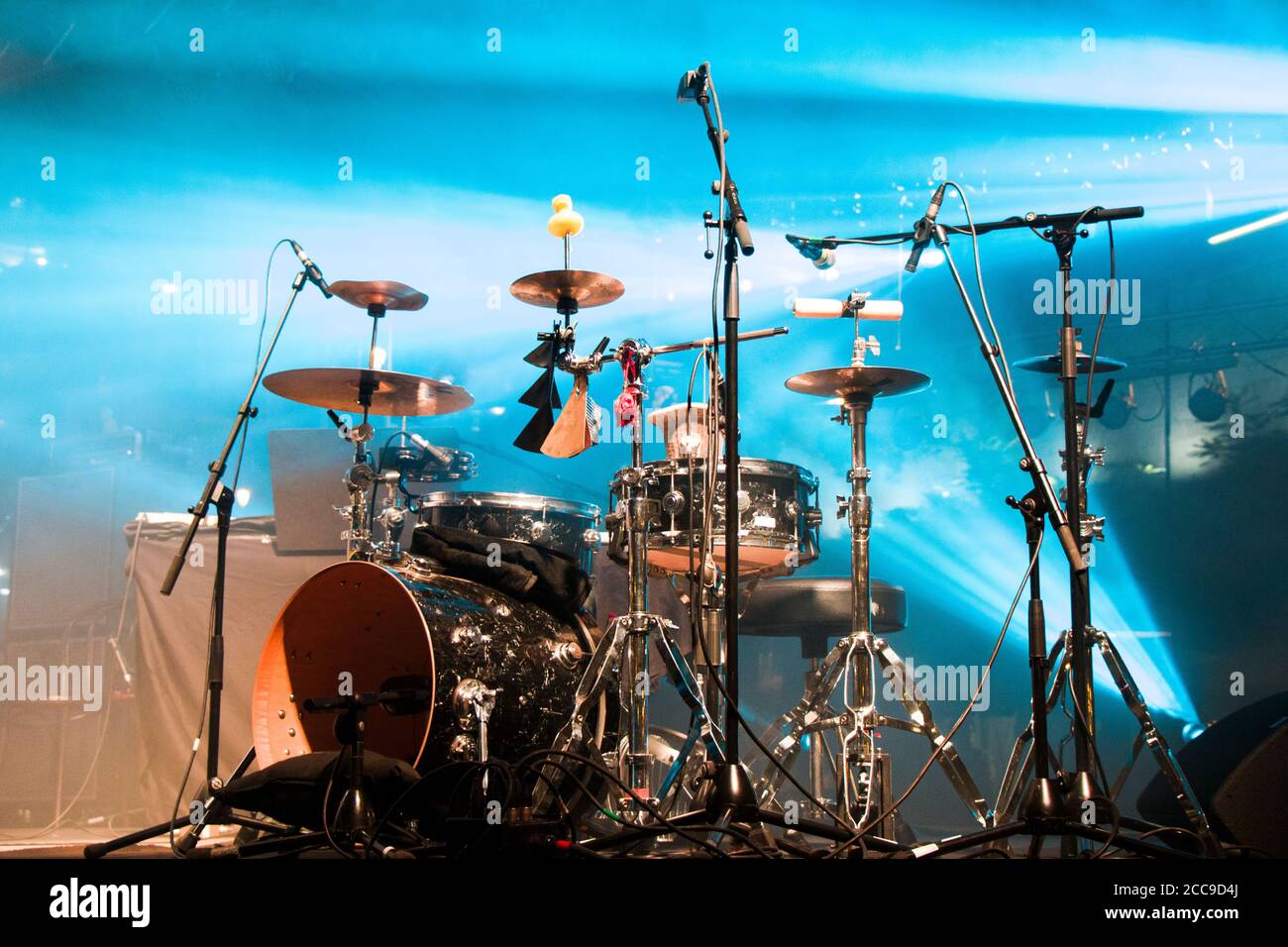 musical instruments on the scene Stock Photo - Alamy