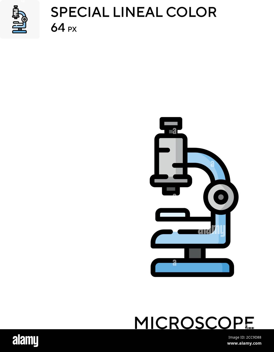 Microscope Special lineal color vector icon. Illustration symbol design ...