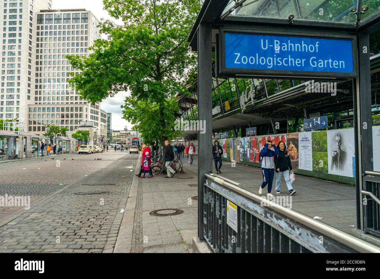 Zoologischer garten u bahn underground railway hires stock photography