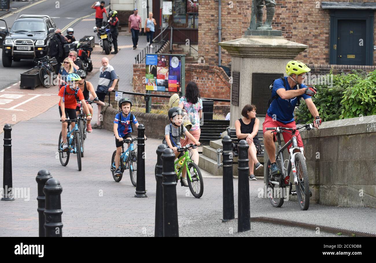 cycling on pavement