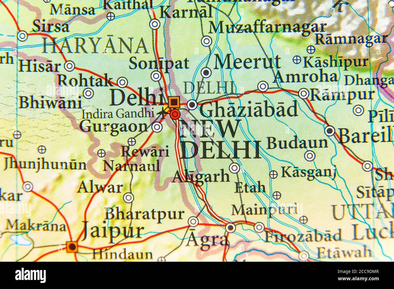 Delhi location map hires stock photography and images Alamy