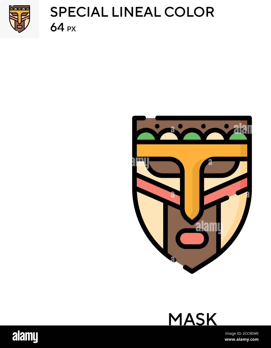 Mask Special lineal color vector icon. Illustration symbol design ...