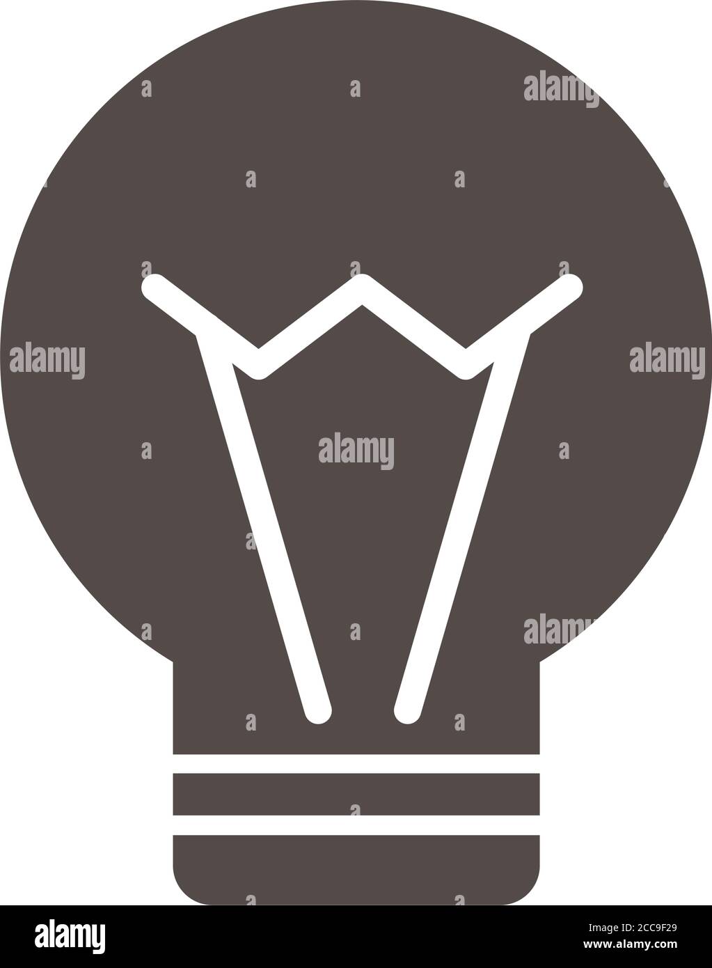 bulb light slang silhouette style vector illustration design Stock