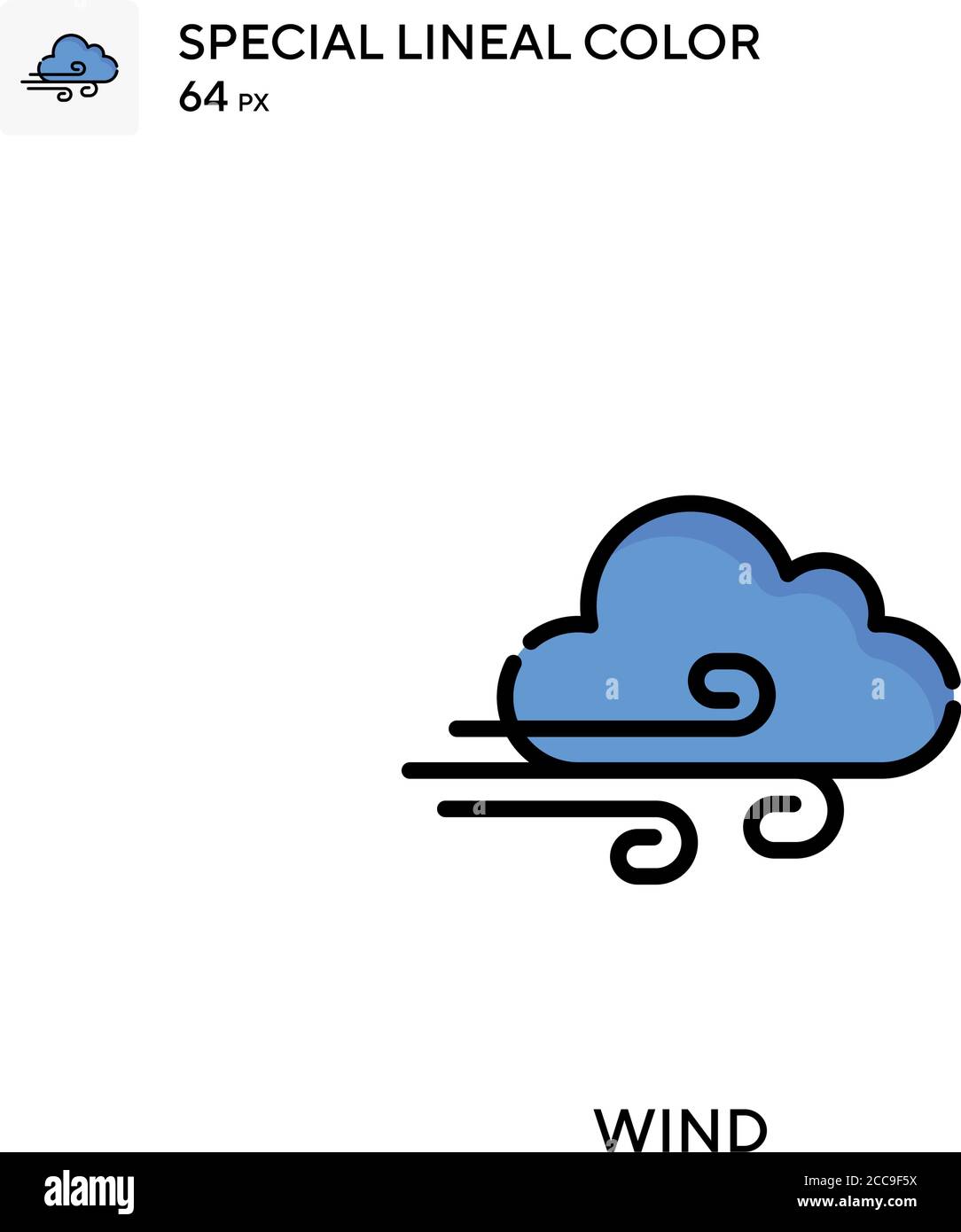 Wind Special lineal color vector icon. Illustration symbol design ...