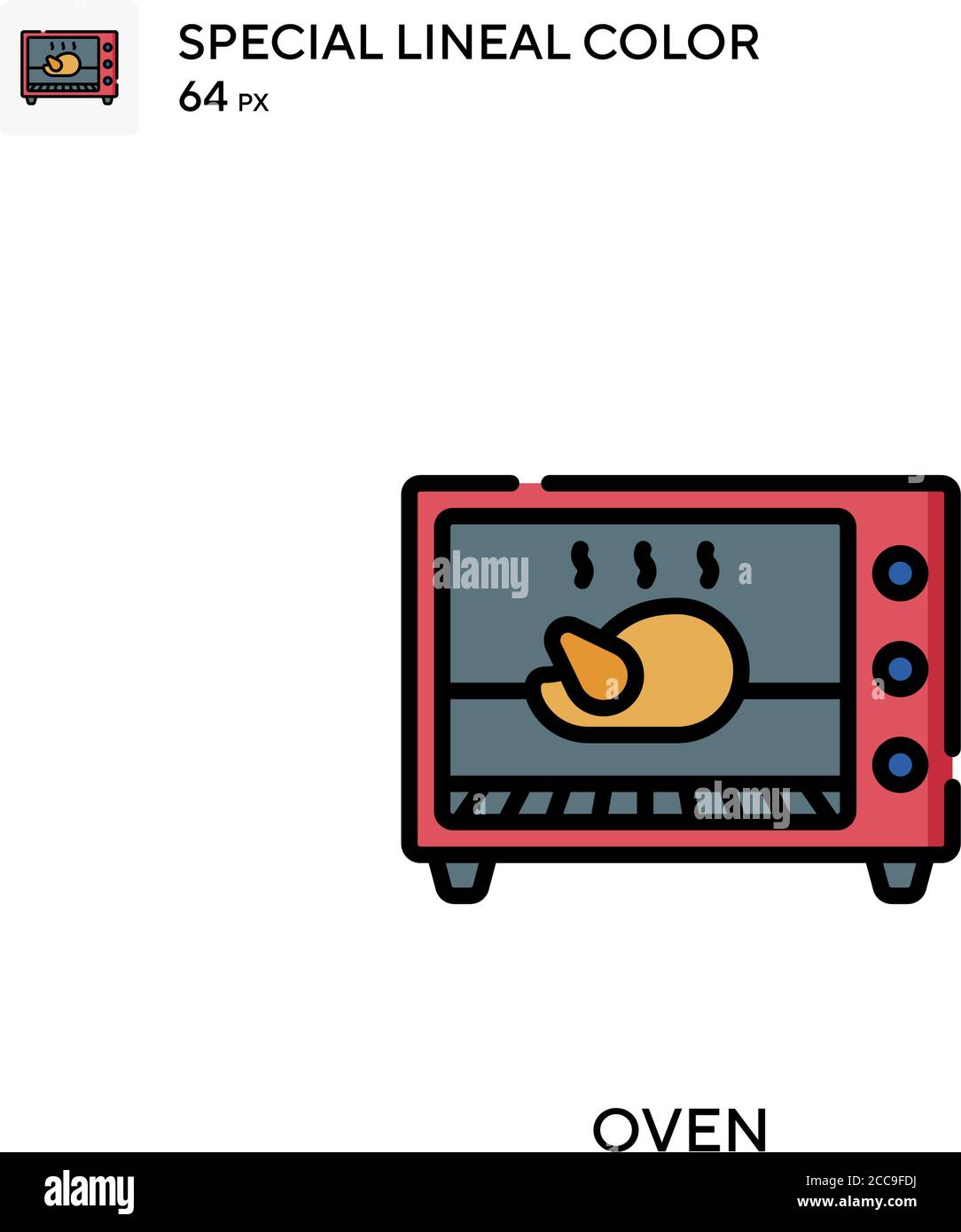 Oven Special lineal color vector icon. Illustration symbol design ...