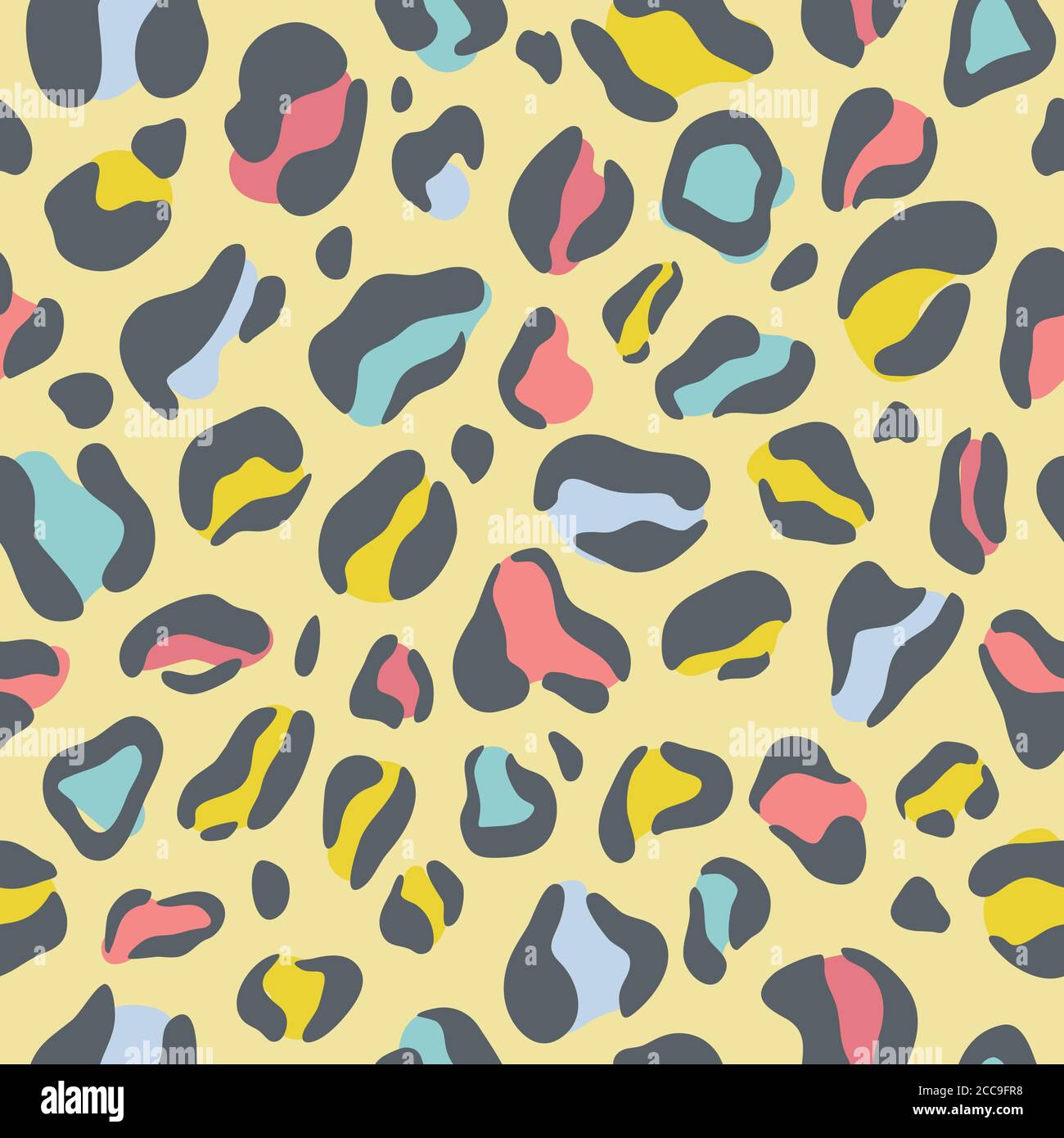 Abstract animal skin leopard seamless pattern design. Jaguar, leopard ...