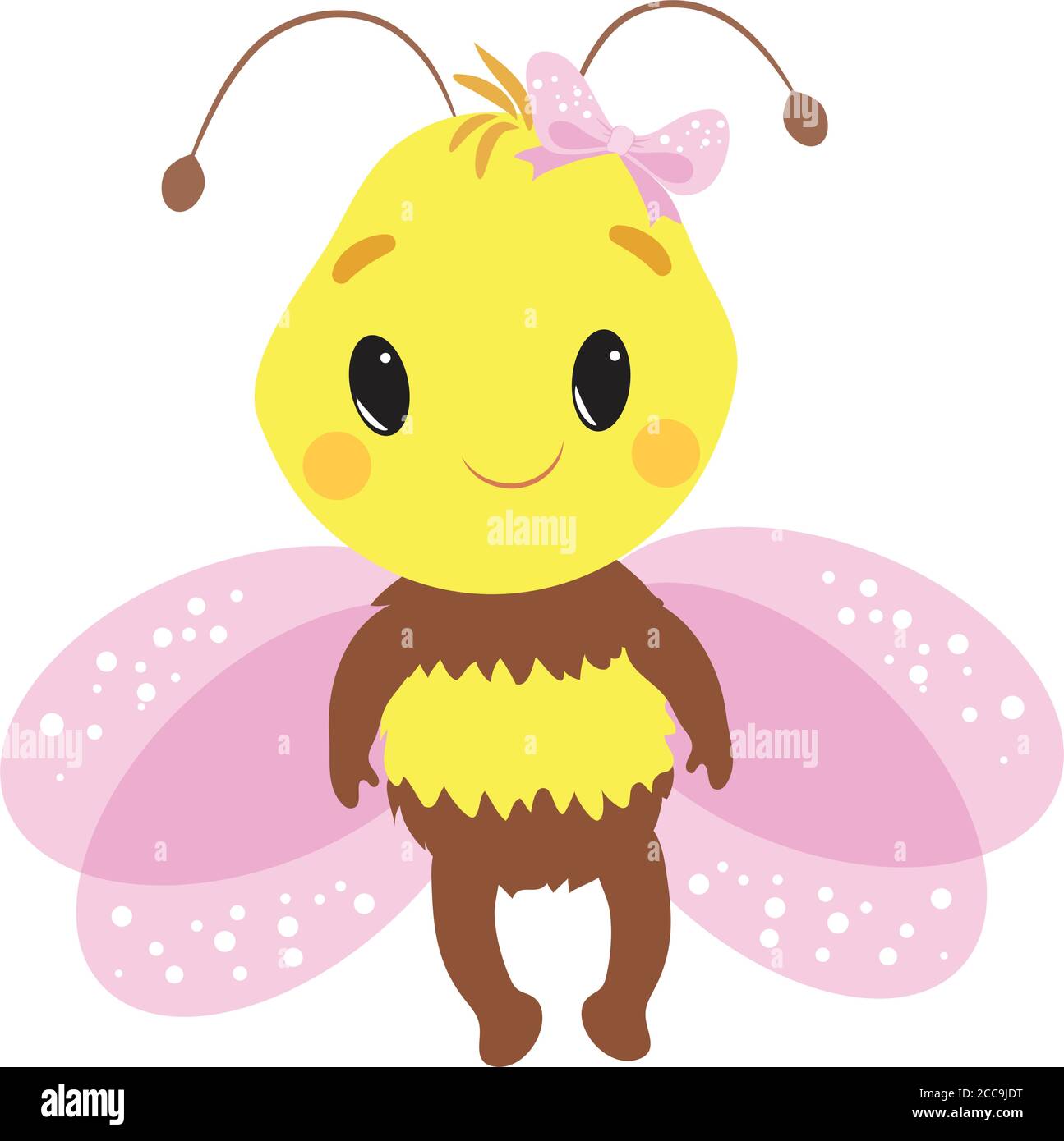 Small Bee Vector Cute Little Bee Vector Illustration Stock Vector Image & Art - Alamy