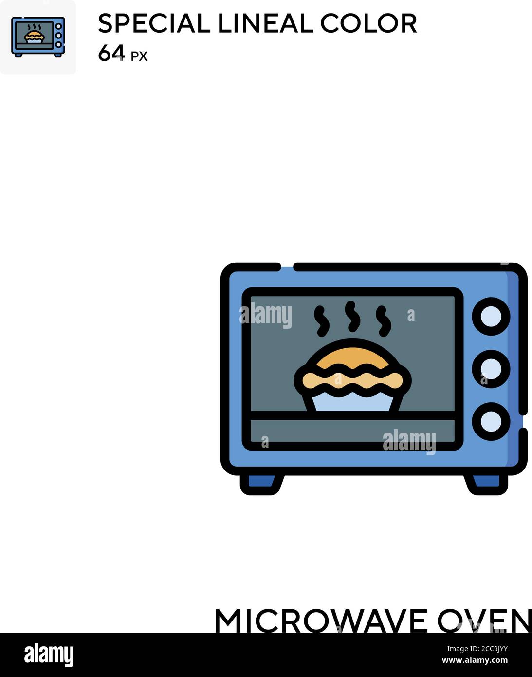 Microwave oven Special lineal color vector icon. Illustration symbol ...