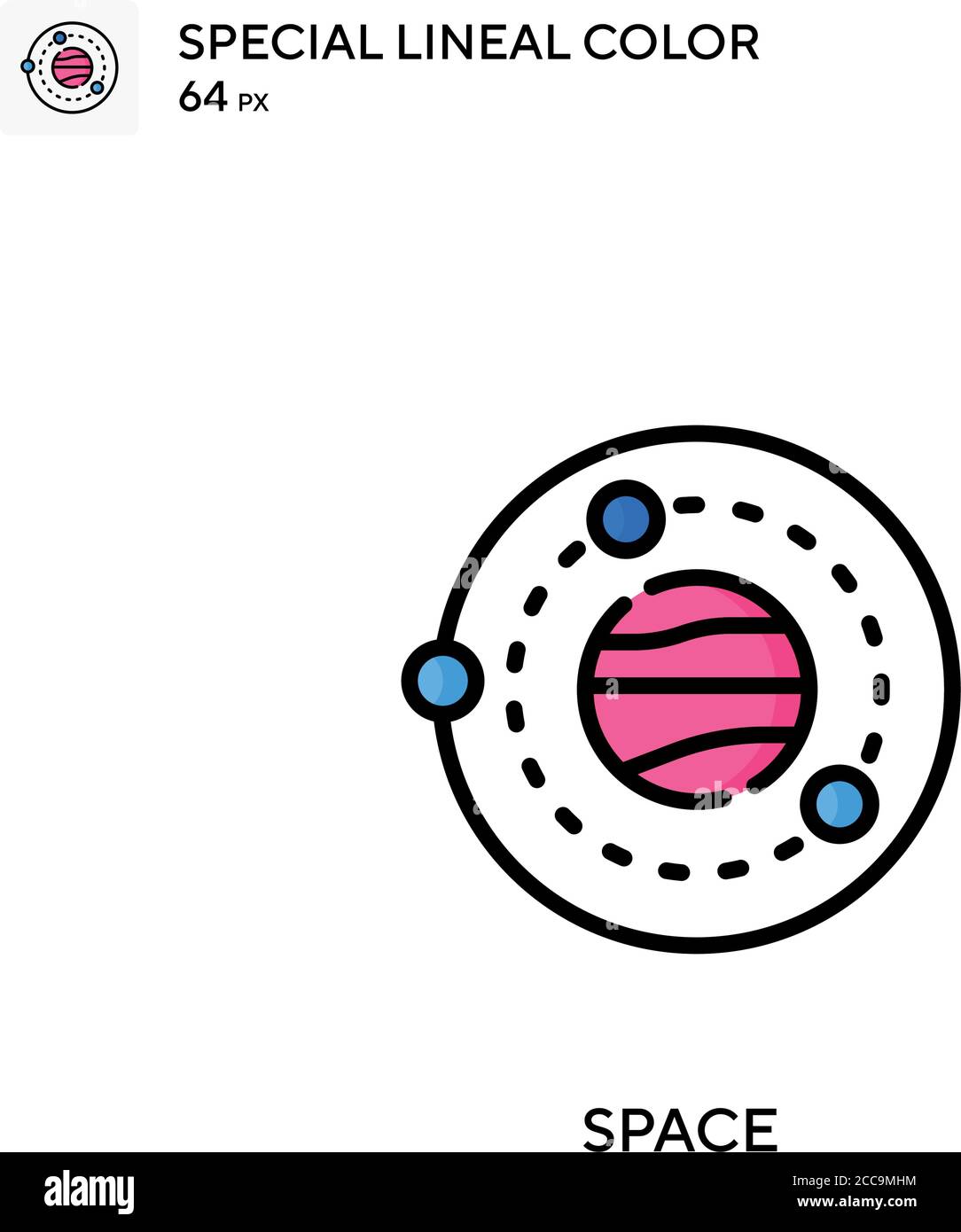Space Special lineal color vector icon. Illustration symbol design ...