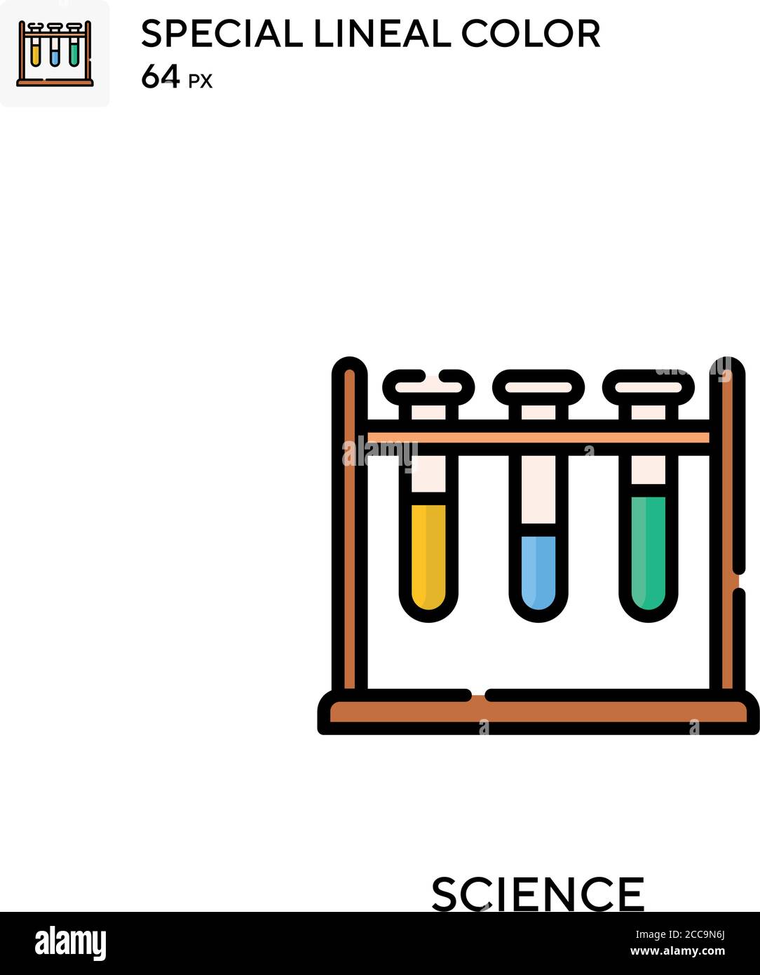 Science Special lineal color vector icon. Illustration symbol design ...