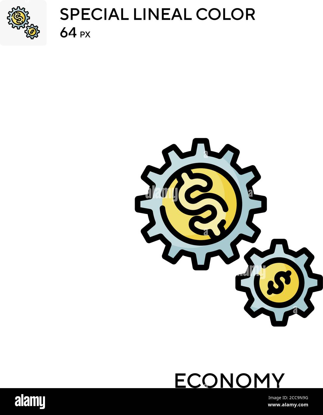 Economy Special lineal color vector icon. Illustration symbol design ...