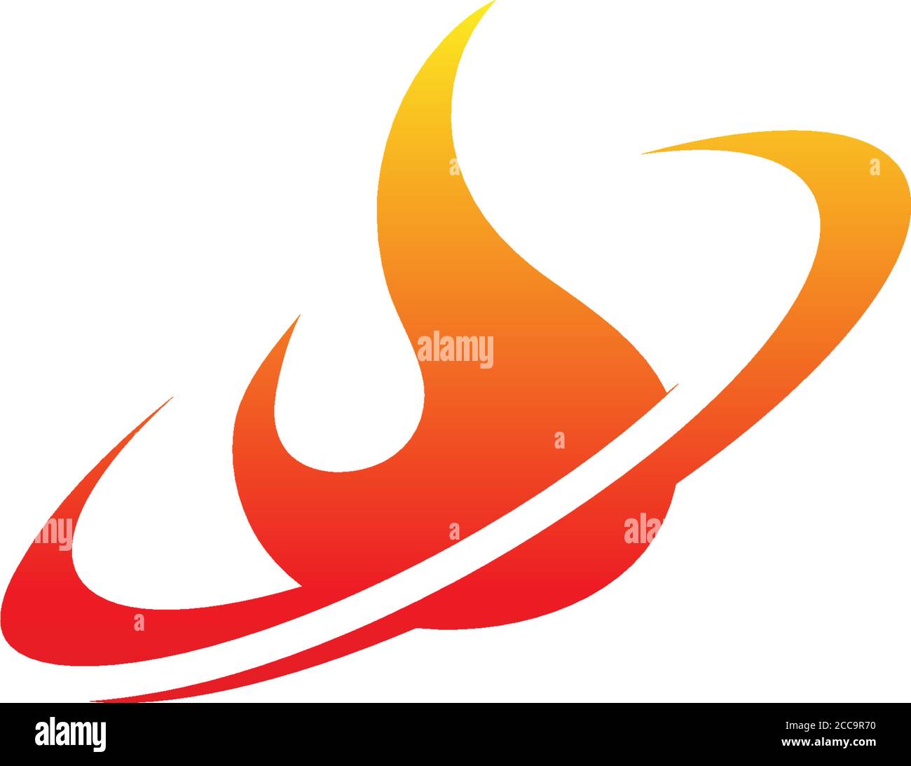 Fire logo icon template illustration Stock Vector