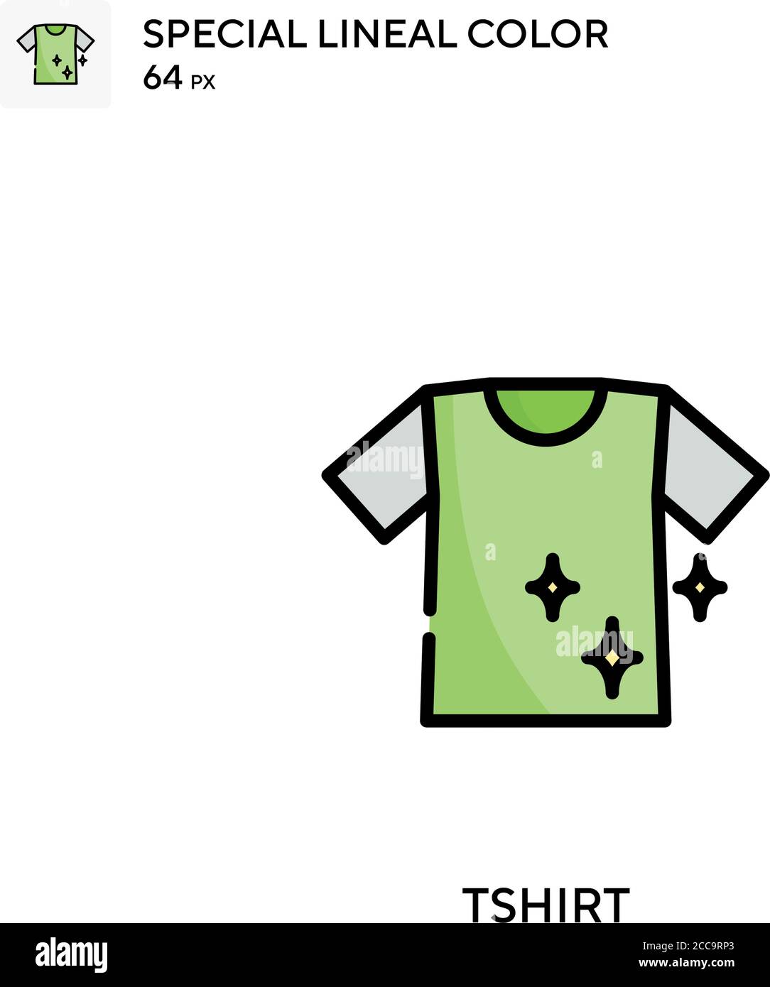 Tshirt Special lineal color vector icon. Illustration symbol design ...