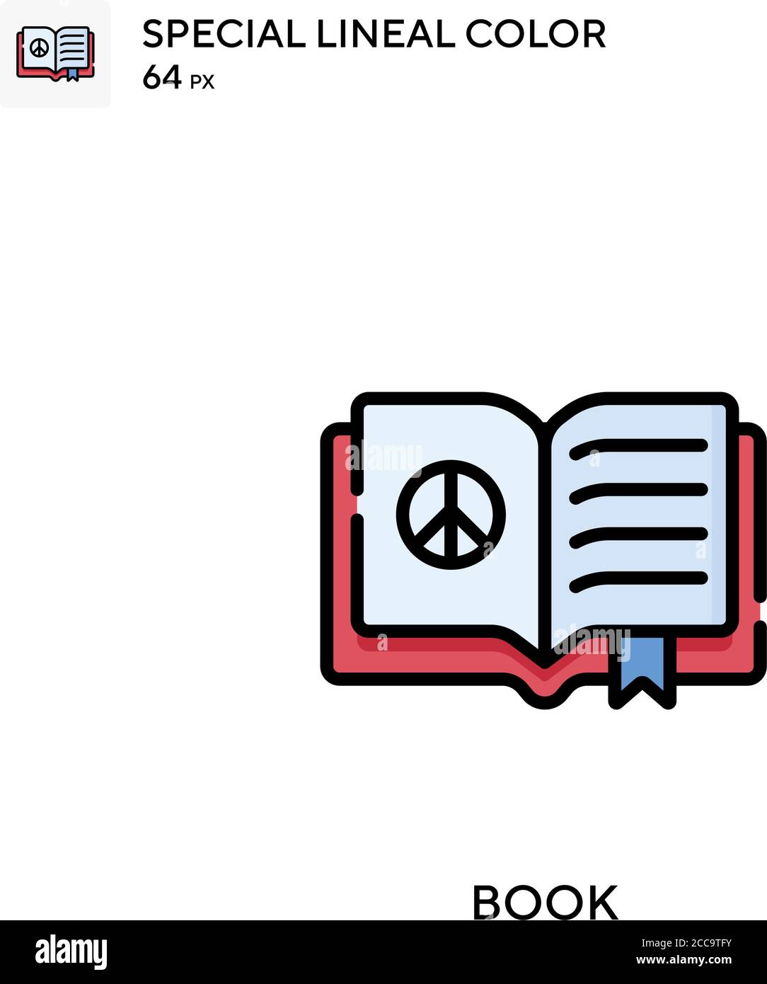 Book Special lineal color vector icon. Illustration symbol design ...
