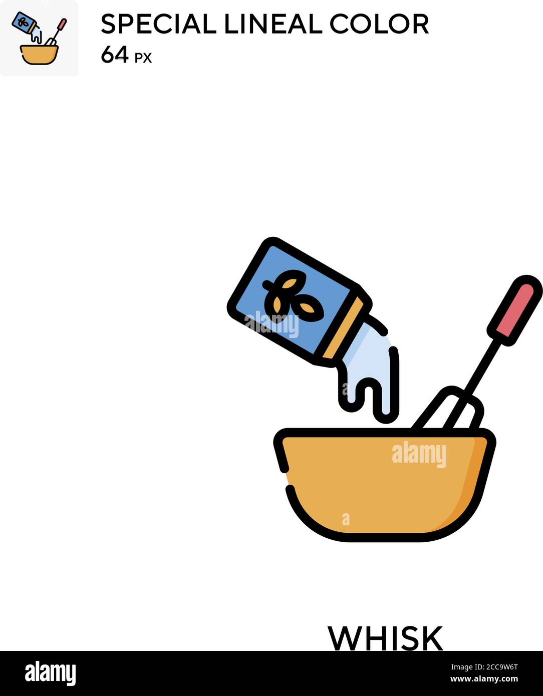 Whisk Special lineal color vector icon. Illustration symbol design ...