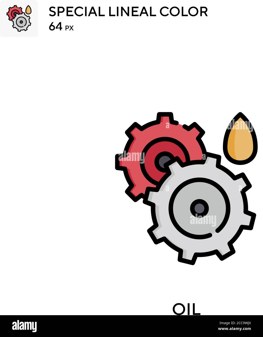 Oil Special lineal color vector icon. Illustration symbol design ...