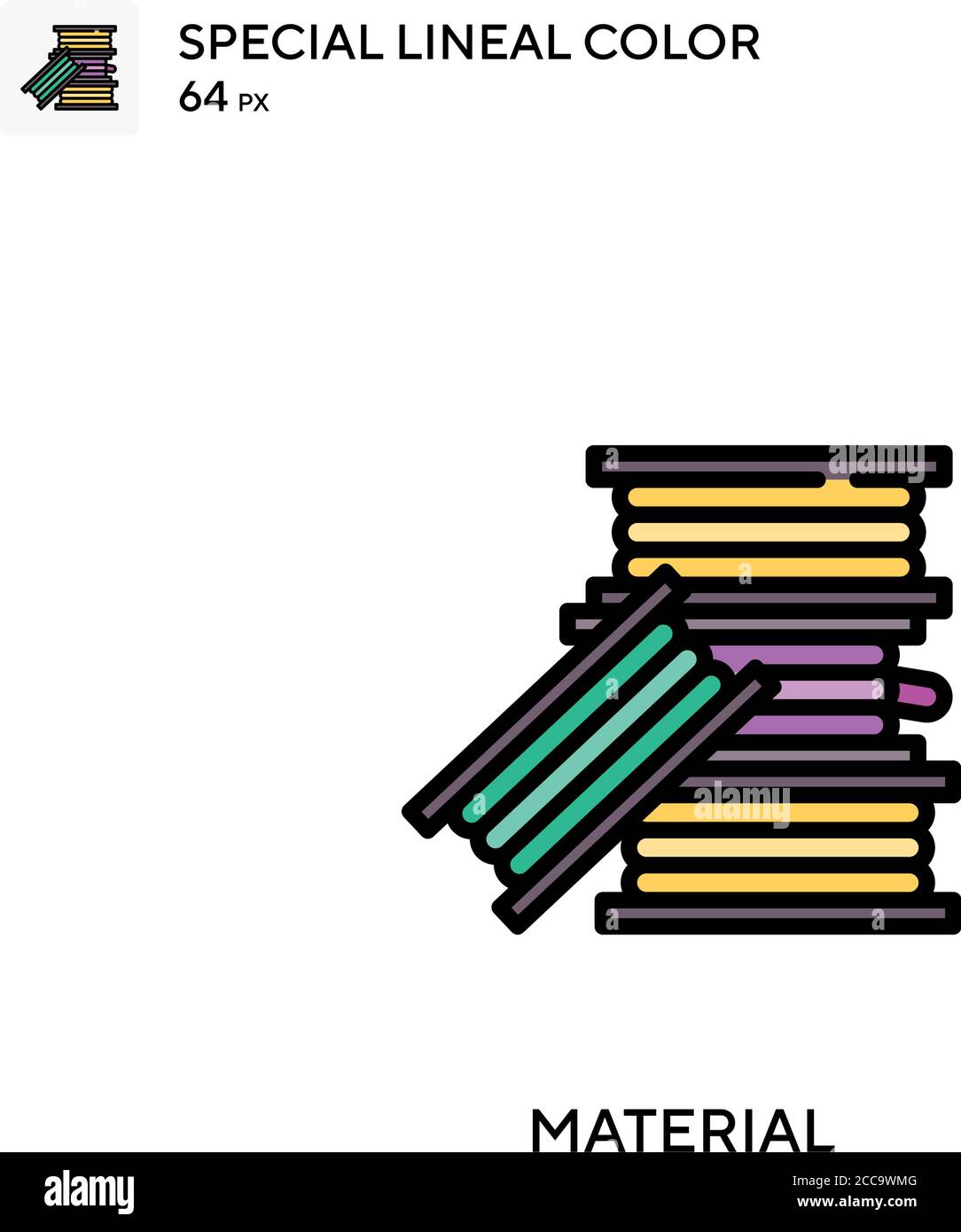 Material Special lineal color vector icon. Illustration symbol design ...