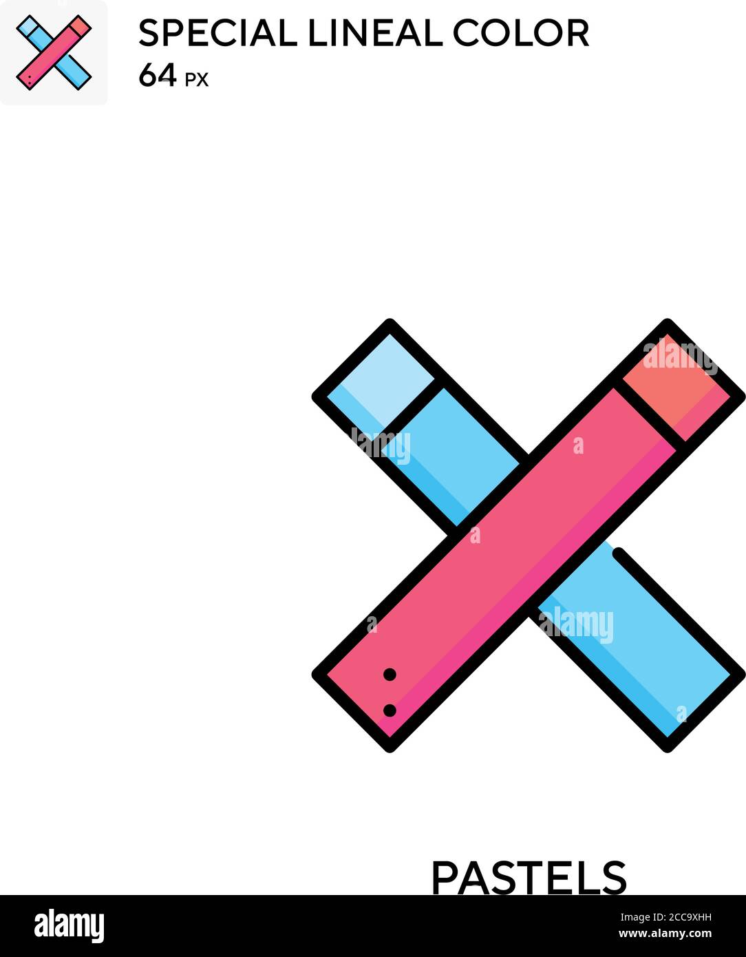 Pastels Special lineal color vector icon. Illustration symbol design ...
