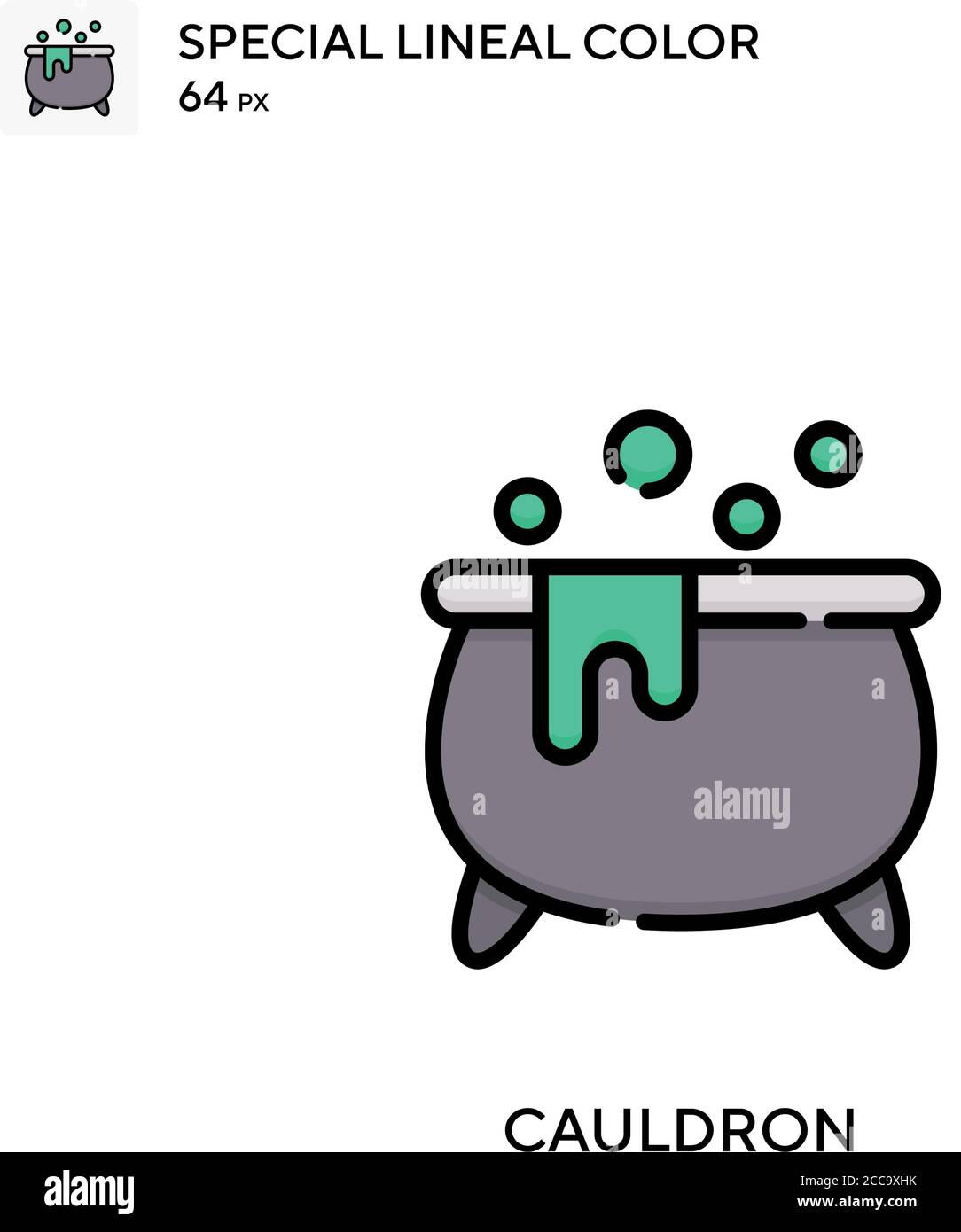 Cauldron Special lineal color vector icon. Illustration symbol design ...