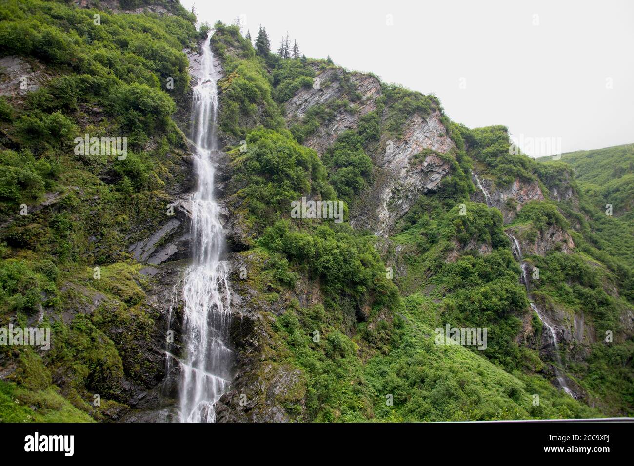 Valdez Alaska Waterfall Stock Photo - Alamy